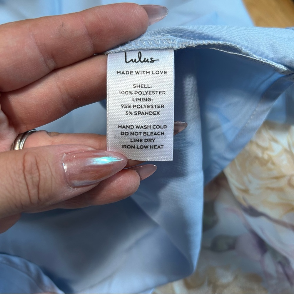 Lulu's Pastel Floral Tiered Midi Dress with Bow Straps - Picture 10 of 10